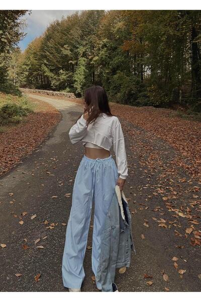 LUVESSE Big Çizgili Poplin Alt