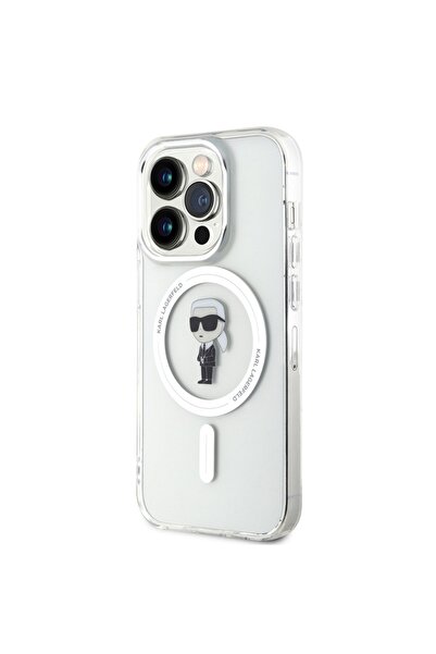Karl Lagerfeld Case for IPhone 15 Pro, IML MagSafe, Transparent