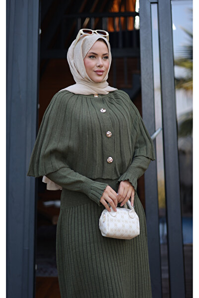 NEW DAĞ Cape Knitwear Set