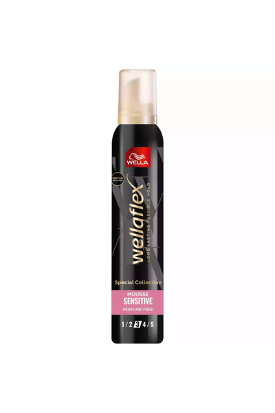 Wella Wellaflex Spumă de păr pentru păr sensibil 3/5, fără parfum, 200 ml