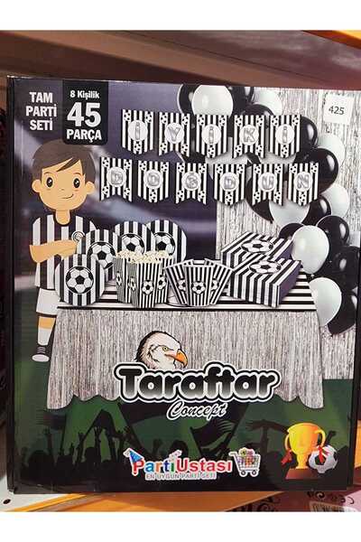 ciciki hediyelik Party Master Beşektaş Conceptual Birthday Party Set (45 Pieces)