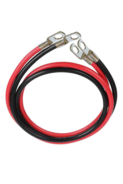 Blu power Set of 16 mm² power cables for connection between battery and inverter, 1 m red and 1 m black