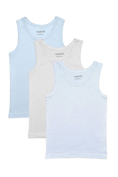 OrganicKid Cotton Büyük Erkek Çocuk Atlet Seti 3'lü