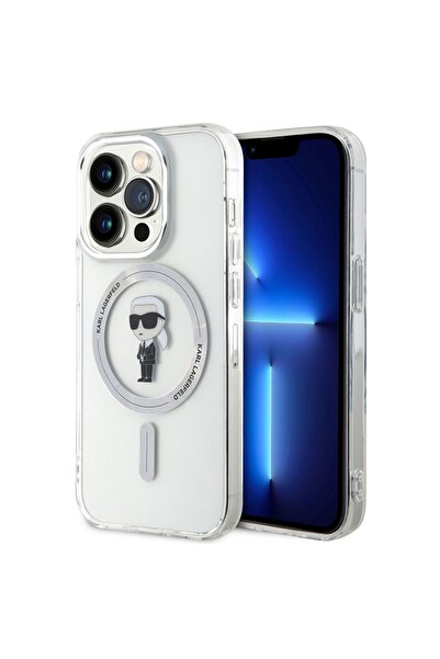 Karl Lagerfeld Case for IPhone 15 Pro, IML MagSafe, Transparent