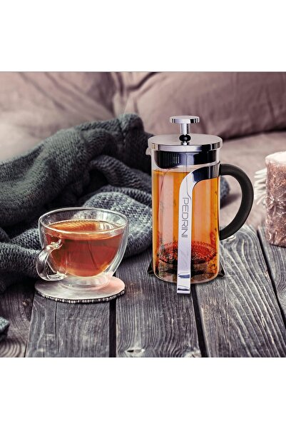 Pedrini French Press Coffee Maker, 350 ml, Stainless Steel