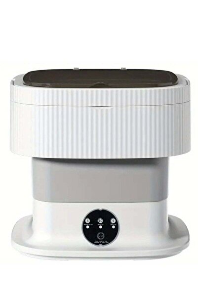 Generic Folding Portable Mini Washing Machine - Grey