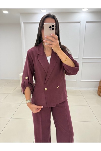 Butik Oversize Düğmeli Ceket