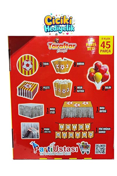 ciciki hediyelik Party Master Galata Palace Conceptual Birthday Party Set (45 Pieces)