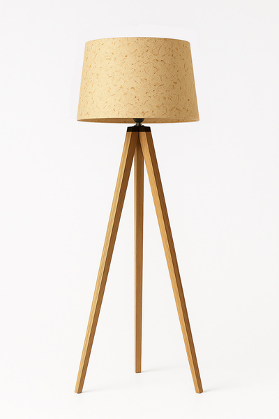 Vivido Home Doğal Muz Ağacı Lifli Ahşap Lambader