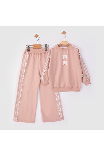 Lmn 2-Strand Seasonal Girls' Set with Lace Bow Detail