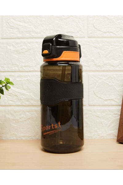 REDTAG زجاجة مياه مطبوع باللون الأسود (750 مل)