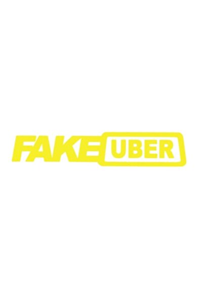 Oracal Fake Uber sticker, 20cm, yellow
