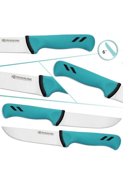 YOUSUNLONG 6-inch Butcher Knife - High-Carbon Molybdenum Steel Blade, Non-Slip Handle (152mm)