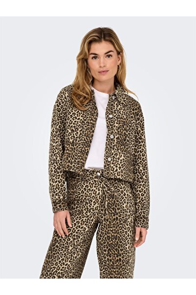 ONLY ONLNAOMI AOP JACKET OTW Women's Brown Blazer - 15347129