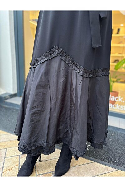 MissWhence 38826 Parachute Detail Women's Dress Black