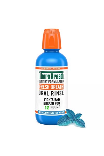 Therabath غسول الفم ثيرابريث فريش بريث بنكهة النعناع المثلج 16 أونصة