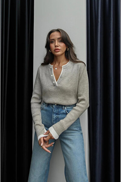 My Blog سترة بلونين مع قطعة من فرو المنك - 251074