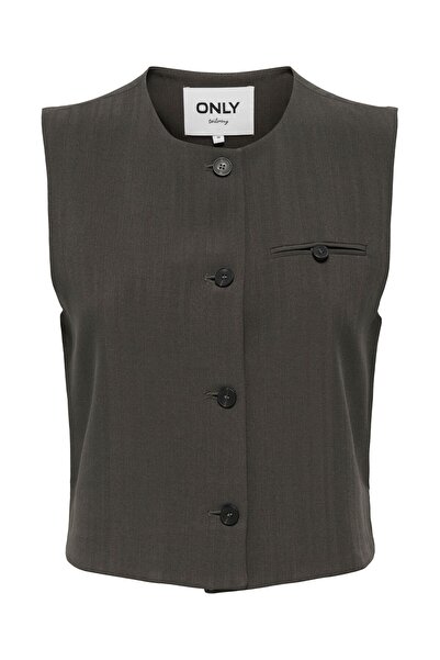 ONLY Onlmateo Life S/L Stripe Vest Cc Tlr Women's Black Vest - 15351087