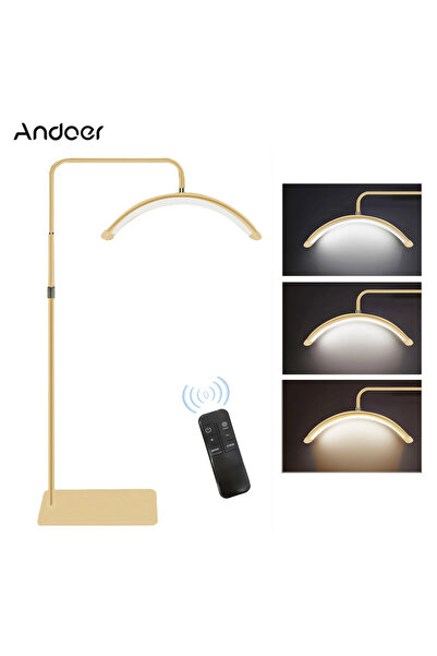 OEM Lampa Cosmetica Semiluna LED GOLD,cu Lumina Calda,Rece,Rotatie 360grade,Inaltime Ajutabila