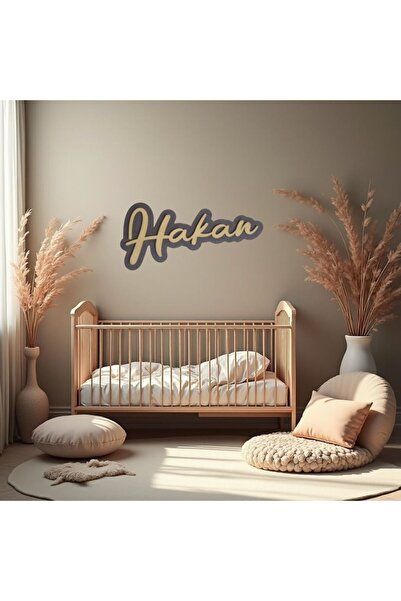YuBaMar Kişiye Özel Ahşap İsimlik Bebek Odası Çocuk Odası Duvar Dekoru Kapı Süsü