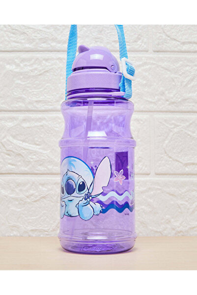 REDTAG Boys Purple Stitch Transparent Water Bottle