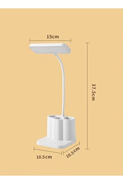 Generic Desk Lamp with Pen/Phone Holder Desk Light Study Lamp 3 Color Modes Stepless Dimming Eye Caring
