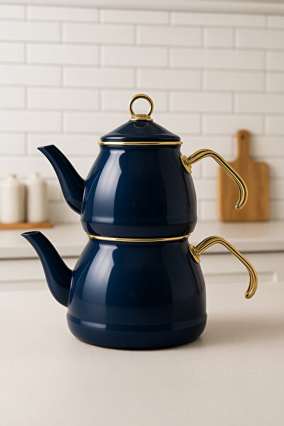 Evsun Home Collection Enamel Teapot Set