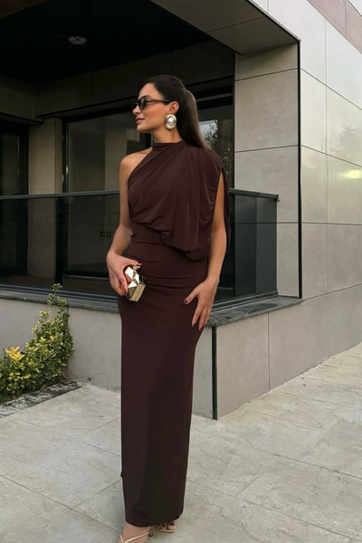 Love Fab Μακρύ φόρεμα με έναν ώμο