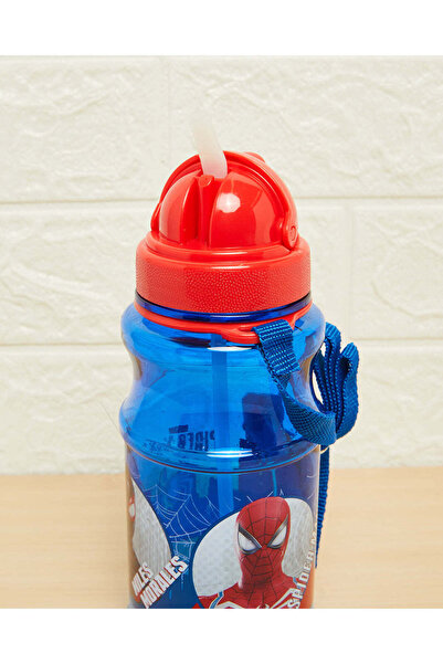 REDTAG Blue Spiderman 2 Transparent Water Bottle (500ml)