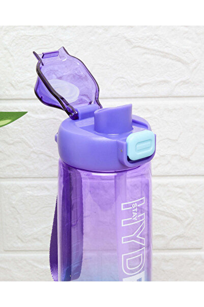 REDTAG Purple Printed Water Bottle (880ml)
