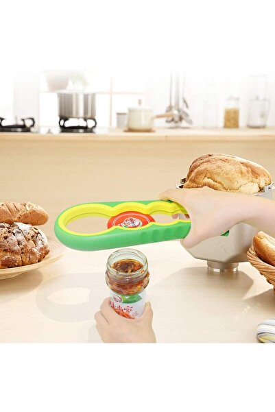 mediLOGIC Jar, container and bottle cap opener, multifunctional, 5 in 1, green, mediLOGIC™