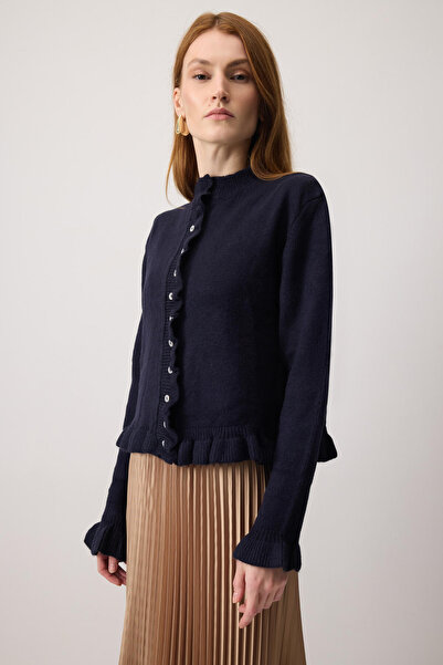 Touché Privé Frill Knitted Cardigan