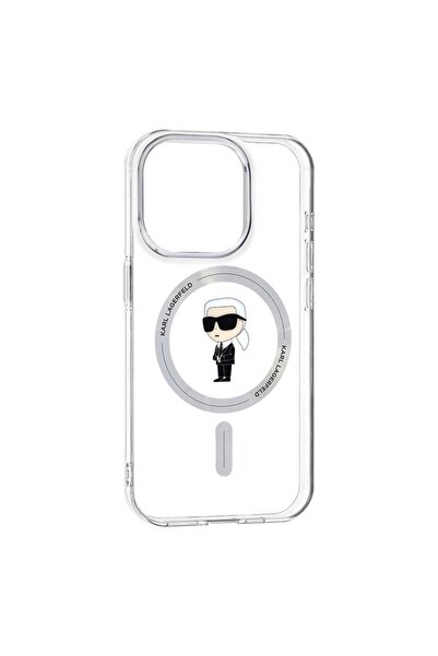 Karl Lagerfeld Case for IPhone 15 Pro, IML MagSafe, Transparent