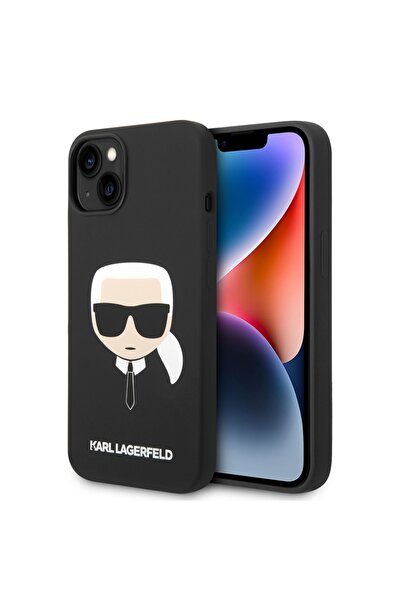 Karl Lagerfeld Carcasă pentru iPhone 14 Plus din silicon, neagră
