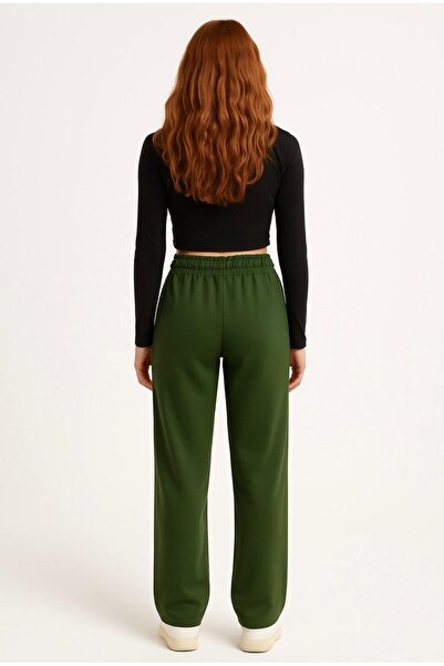 AXXEL Women's Khaki Interlock Sweatpants-P2268