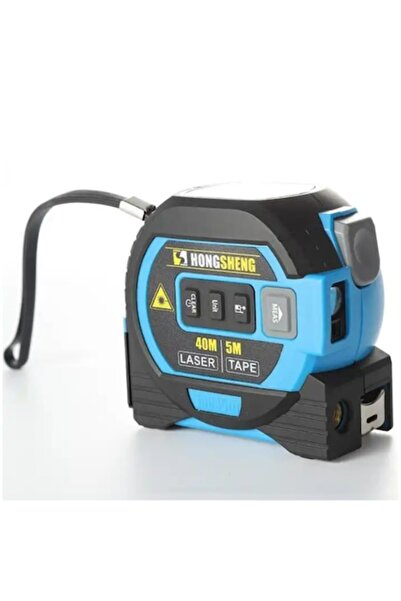 OEM Laser Tape Measure, Smart, Digital Display, 40m Range, 5m Metal Tape, LCD, Blue/Black