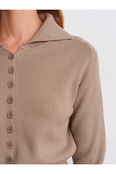 Dilvin Wool Blend Buttoned Knit Sweater