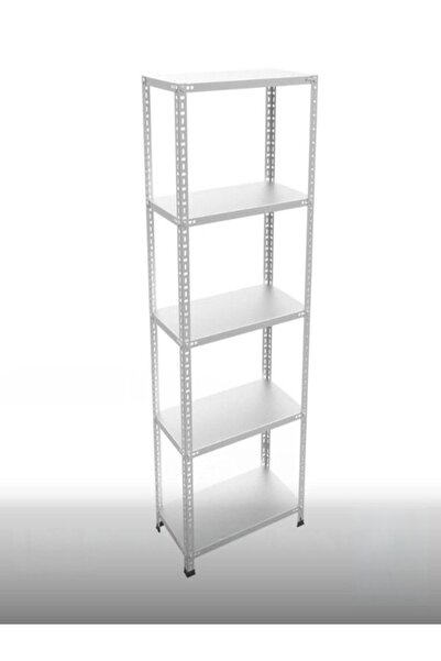 rafform Galvaniz Çelik Raf 25x59x200 5 Katlı Depo rafı Arşiv rafı Kiler rafı