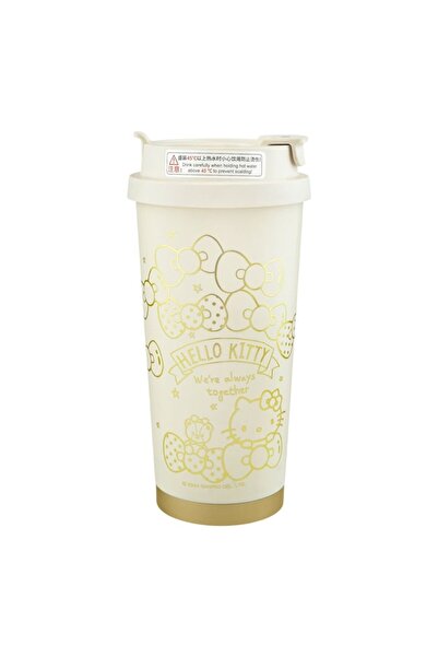Sanrio Hello Kitty Hello Kitty Thermos, 520 ml, 6h Thermal Insulation, with Straw Spout and Handle