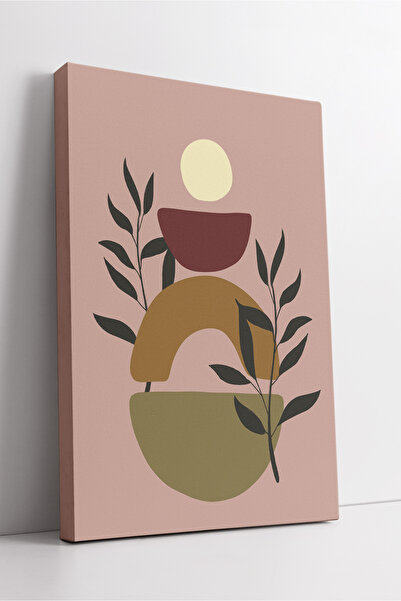 KOSS Dijital Tablou de pânză cu modele geometrice și vegetale abstracte – Dec...