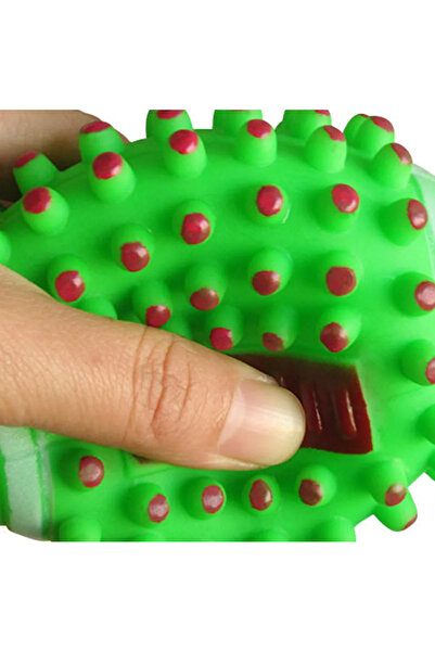 zola Dog toy, rugby ball, sound, 11 cm, green