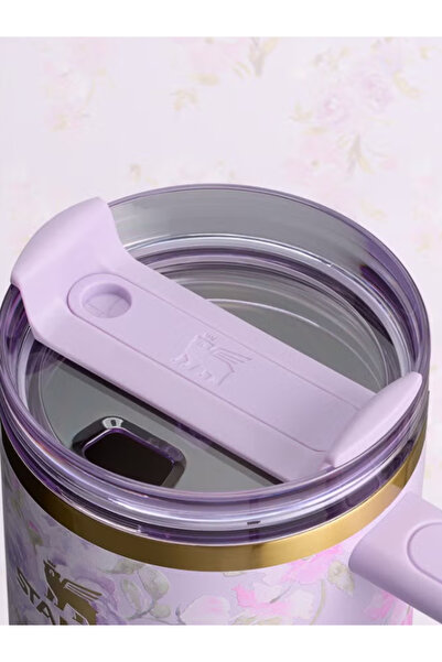 Twisoo Stanley Loveshack Fancy Floral 40oz Tumbler with Straw & Carry Bag – Limited Edition 304 Stainley