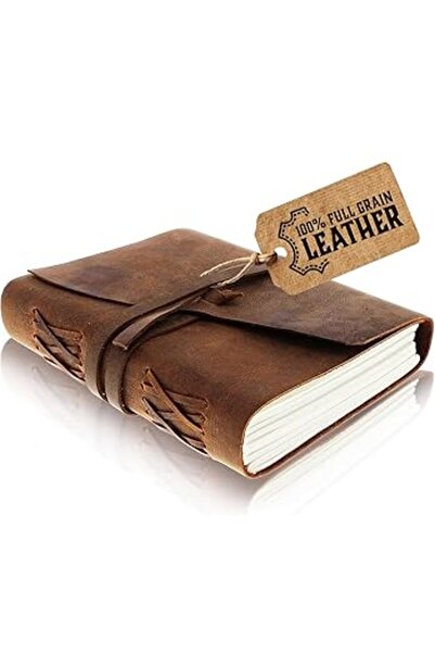 Generic Moonster Leather Journal - Handmade Vintage Leather Notebook (240 pages)