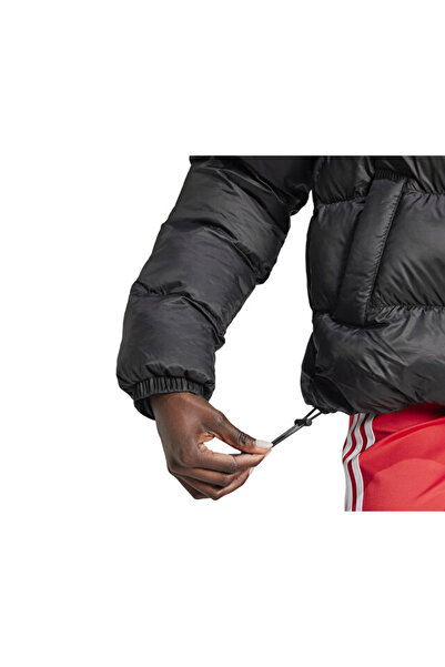 adidas Късо пухнато дамско палто за всеки ден JD0420 Черно