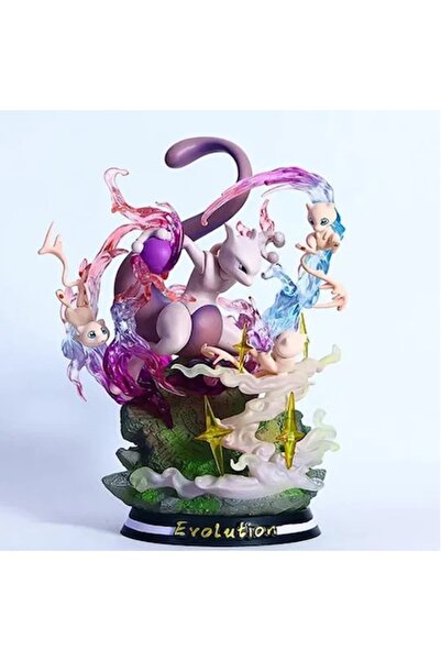 Pokémon Mewtwo Collectible Figure 40 cm – Evolution Diorama, Premium Details