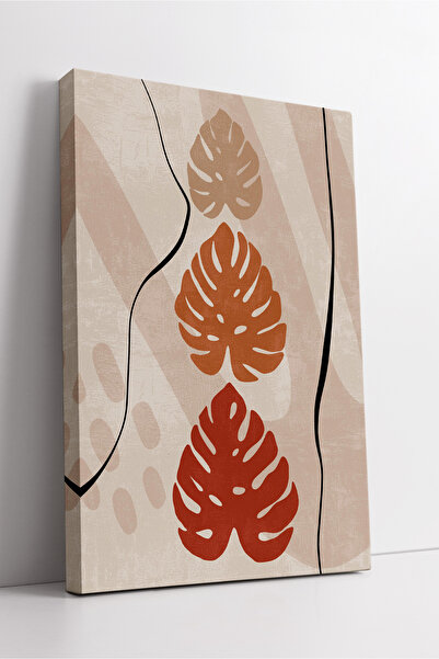 KOSS Dijital Tablou de pânză Boho cu frunze de Monstera abstracte – Decor de ...