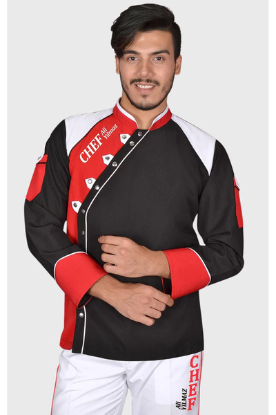 Üniformanya Name Gifted Chef Jacket Chef Coat Cook Uniform Cook Shirt Modern Cook Clothes Cook Uniform