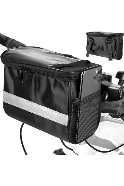 zola Bike bag, handlebar mount, black, 15x20x11 cm