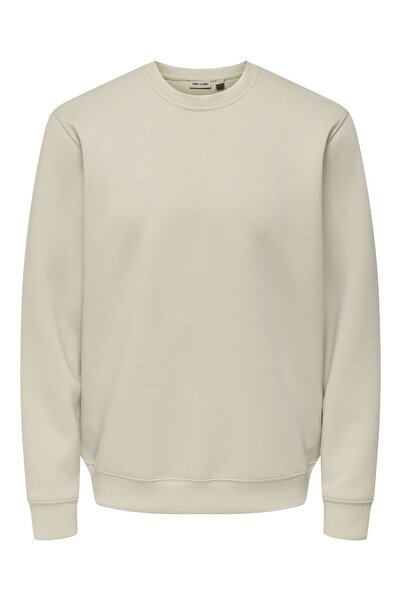 Only & Sons Onsluca Life Reg Ls Crew Sweat Men's Gray Sweatshirt - 22035201