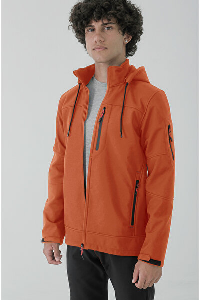Longberg Men's Detachable Hooded Softshell Coat